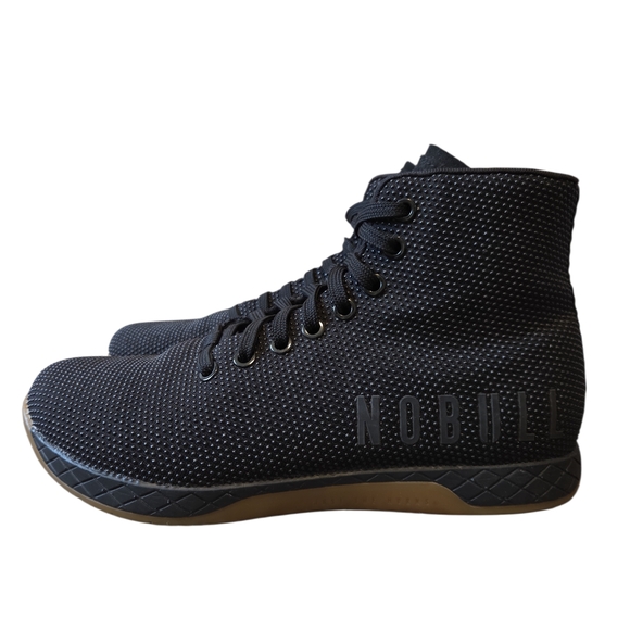 NOBULL Women's Outwork High-Top Black Gum Training Shoe 7.5 - Picture 3 of 13